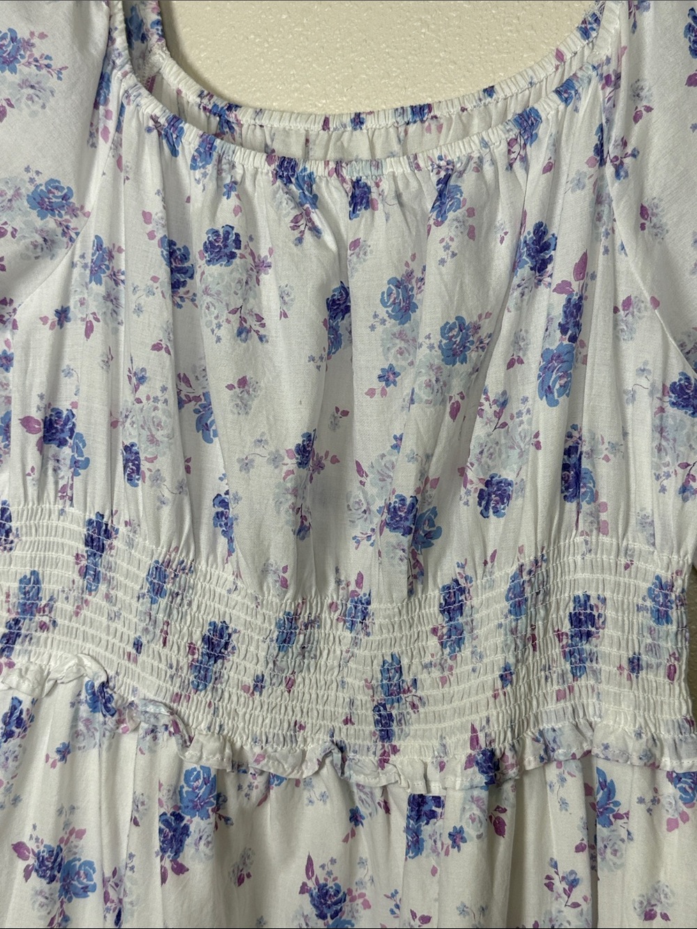 LoveShackFancy x Target Gemma Maxi Dress S Floral Puff Sleeve Smocked Garden - Picture 5 of 16